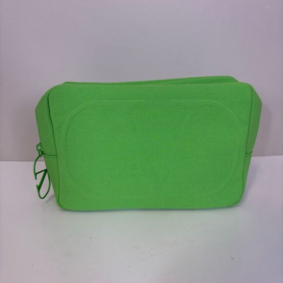 Valentino Green Cosmetic Makeup Bag 9 x 2 x 6" - Picture 1 of 7
